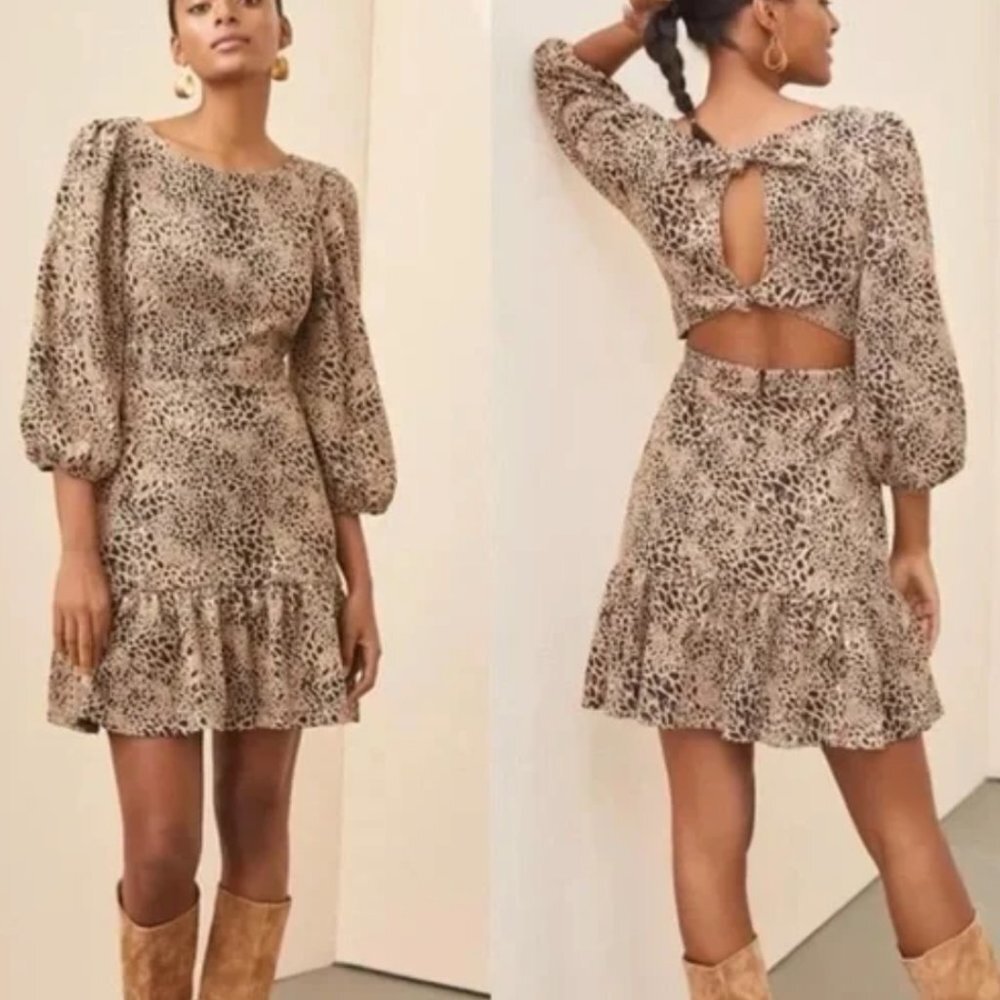 NWoT Maeve / Anthropologie Leopard print dress, size 10